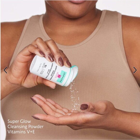 🌸 TSA Travel No-Liquid Sephora Collection Super Glow Cleansing Powder C+E - Picture 8 of 14